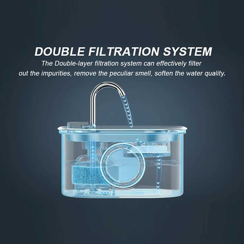 Cat Water Fountain 32L Stainless Steel Pet Water Fountain Dog Water Dispenser Automatic Cat Fountain Dog Bowls Cat Products M251204