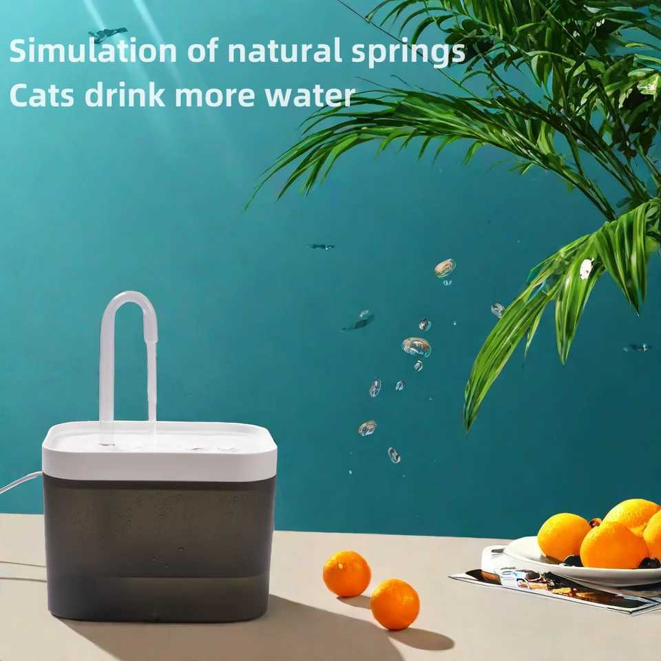 Pet Water Dispenser Auto Filter Electric Mute Cat Drinker 15L Recirculate Filtering Drinker for Cat Water FountainUSB Electric M251204
