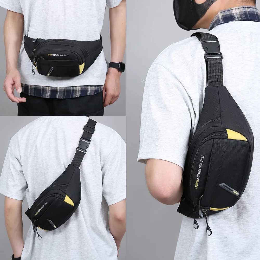 Multi-functional outdoor sports waist bag mens large-capacity multi-layer crossbody single-shoulder bag A-DHT251204