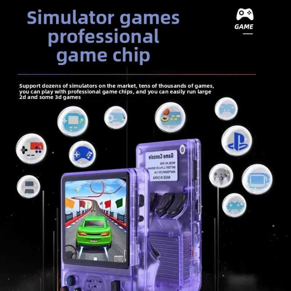 R36S open source system 64G/128G classic memory handheld game console 35-inch IPS color sn nostaic GBA arcade emator H251204