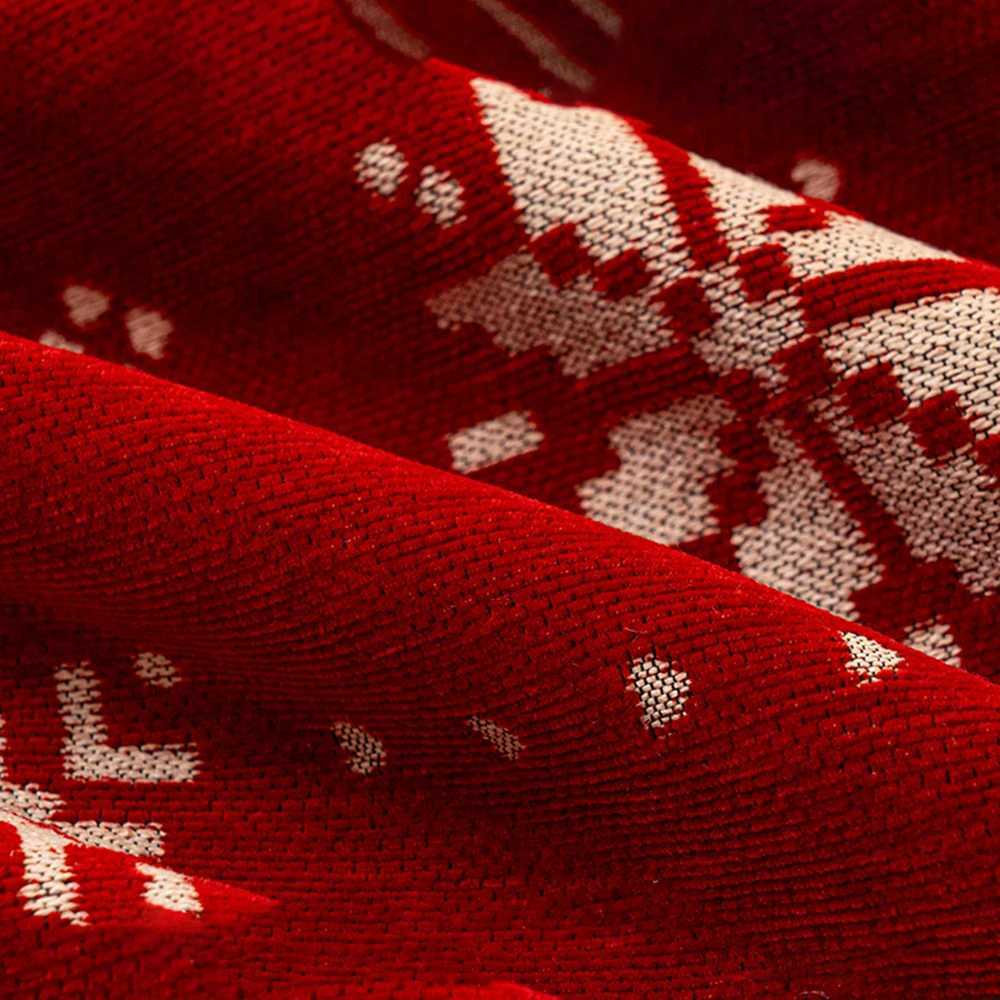 Winter Red Christmas Tree Pattern Sofa Cover Blanket Fabric Christmas Celebration Cloth Multifunctional Universal Sofa Covers M251204 - view 7