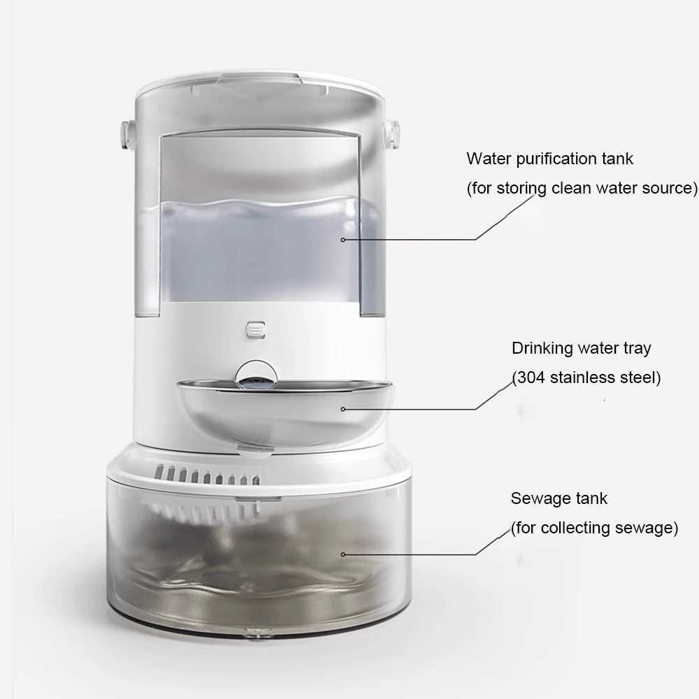 38L Wireless Automatic Cat Fountain Pet Water Feeder Gravitation water feeder Timed Smart Dog Water Dispenser No filter require M251204