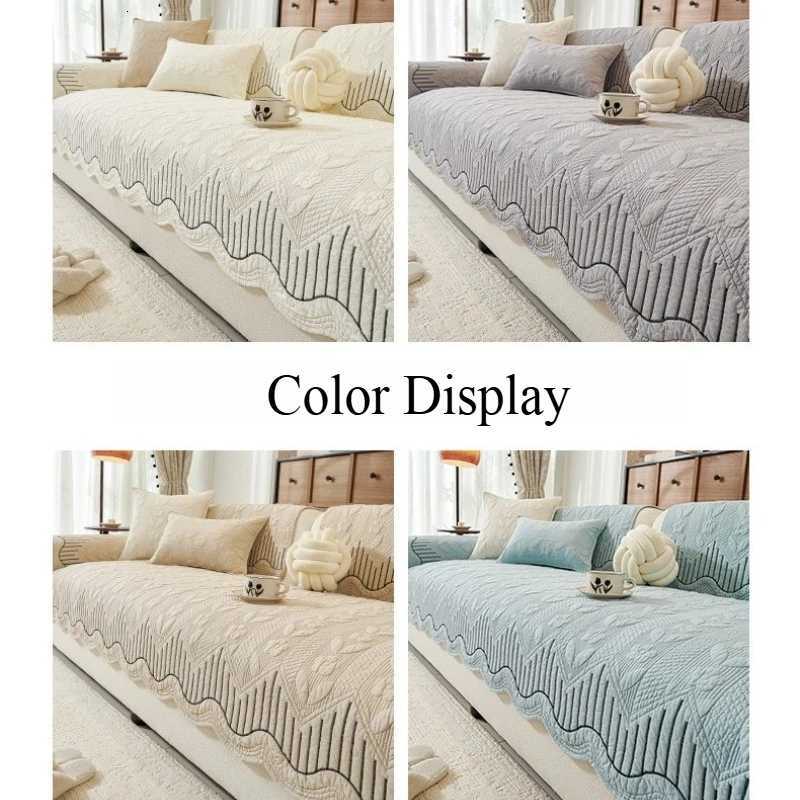 French Style All Cotton Sofa Cover Four Season Universal Sofa Towel Non-slip Anti-dirty L Shaped Corner Couch Cover Home Decor M251204 - view 6