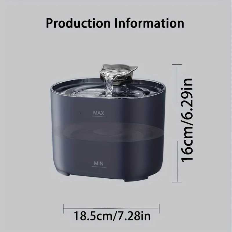 Cat Fountain Pets Water Fountain Cats Dispenser Auto Filter USB Electric Mute Cat Drinker Bowl Recirculate Filtring Drinker M251204