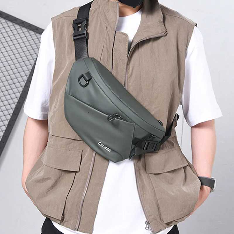 New High Quality Panelled Waist Packs Brand Unisex Chest Pack Casual Outdoor Travel Crossbody Bag Men Wasit Belt BagsT251204