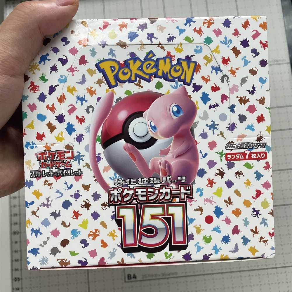 NEW 140pcs/Box Japan Scarlet Violet 151 Classics Expansion Booster Box Trade Card Gifts L251204WH2L