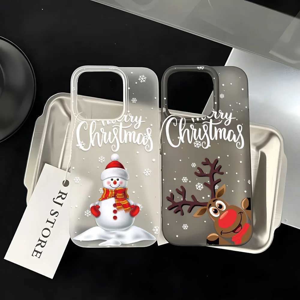 New Year Christmas Tree Snowflake Pattern Phone Case For iPhone 13 14 12 11 15 16 Pro Max 12 Mini 16 Plus 16Pro Case Cover Funda H251203