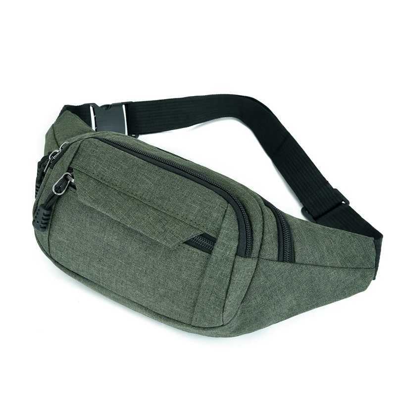 Fashion Men Women Waist Bag Casual Fanny Pack Purse Large Phone Belt Bag Pouch Canvas Outdoor Travel Phone Bag Banana Hip BagsT251204