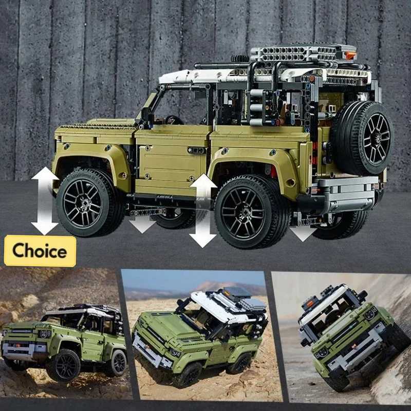 Technical Land Off-road Defender Car Building Blocks 42110 2573PCS Bricks Assembly Vehicle MOC Model Toy Boys Adult Collect Gift Y251204