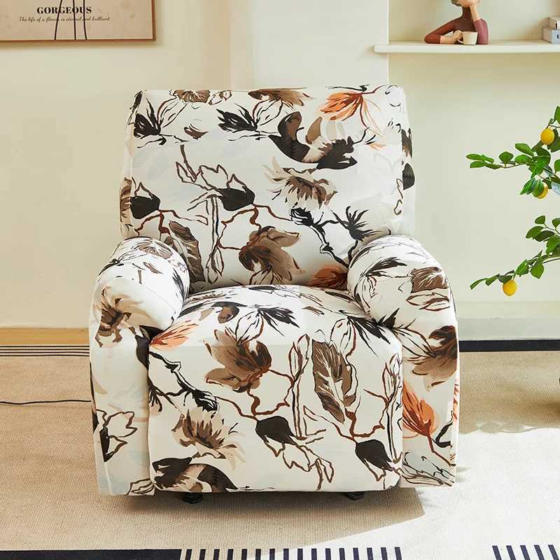 1/2/3Seater Printed Split Recliner Chair Cover Stretch Recliner Sofa Slipcovers Non-slip Sofa Armchair Couch Covers for Home M251204 - view 5