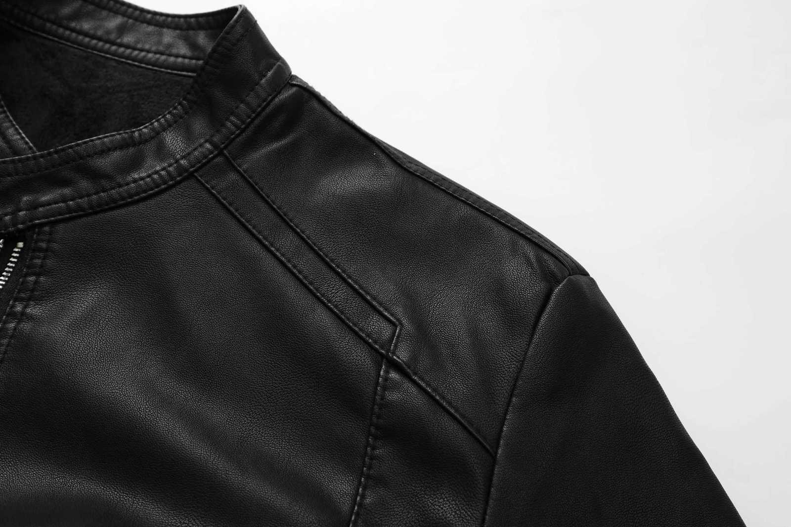 Mens motorcycle PU leather jacket casual jacketT251204