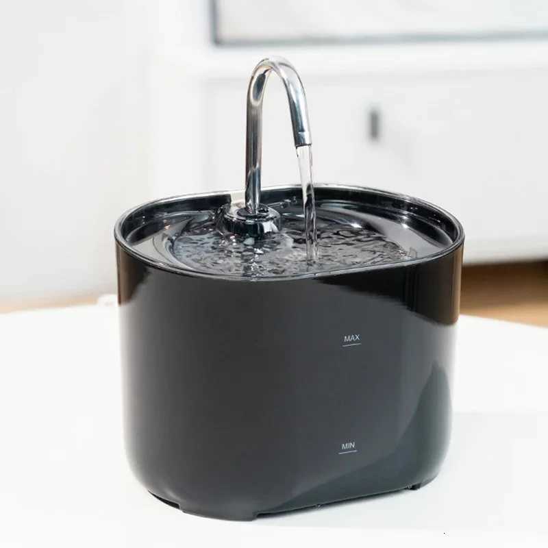 Cats Water Fountain Automatic Filter Cats Fountain With Stainless Steel Faucet Silent Water Pump Pet Cats Dog Water Dispenser M251204