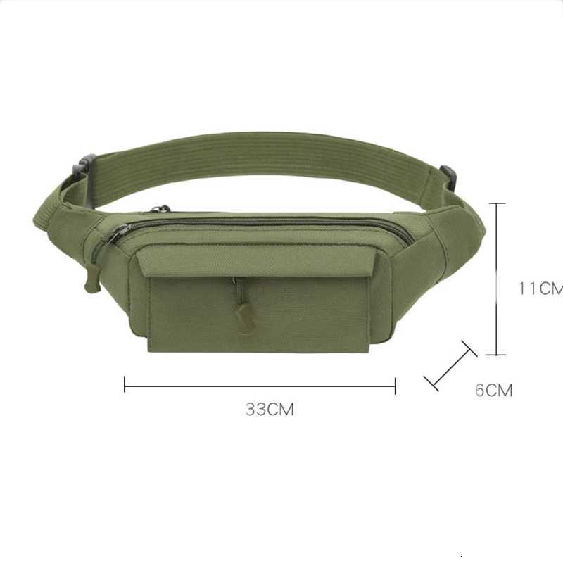 Mens Waist Bag Tactical Pouch Men Shoulder Belt Bags Hip Sack Oxford Cloth Belly Waterproof Banana Male Fanny Pack for PhoneT251204