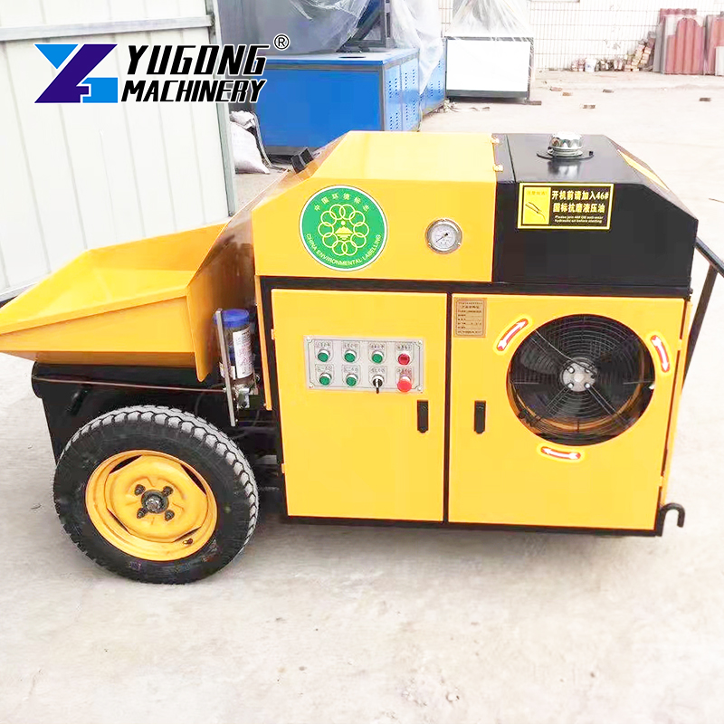 Diesel Engine Construction Concrete Mixer Pump For 30mm Material Concrete Pump