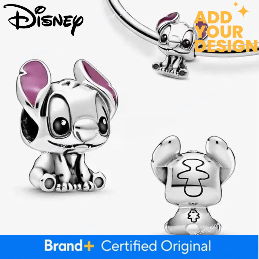 Disney 925 Silver custom Plated Pendant Beads Suitable for Original DIY Accessories Bracelet Womens Fashion Gift Jewelry Charms