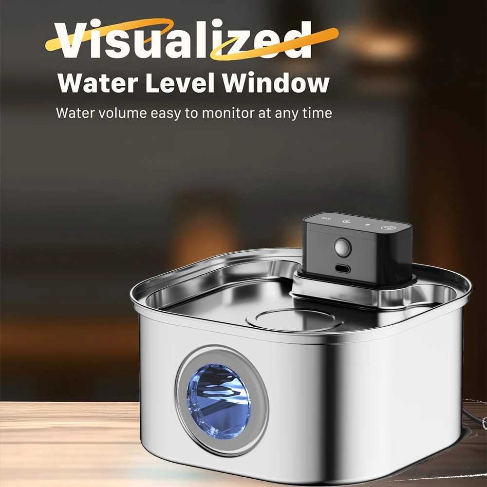 Wireless Charging Automatic Water Fountain 32L Intelligent Pet Water Dispenser With Filter Drinking Fountain For Cats Dogs M251204