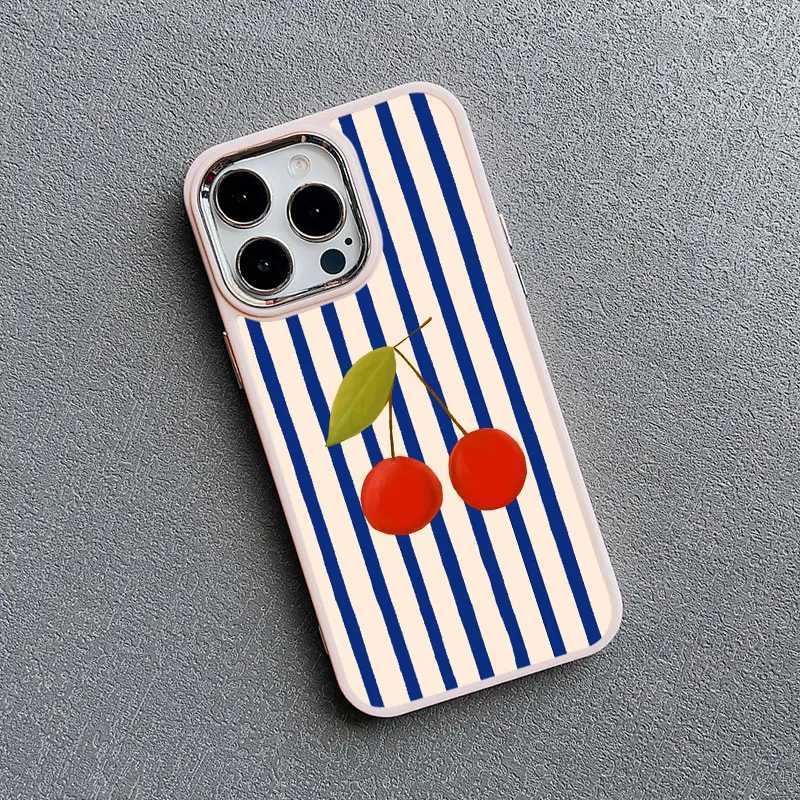 Red e Stripe Fruits Lemon ry Sillicone Phone Case for IPhone 16 15 14 Pro Max Plus 13 12 11 Pro Max XR XS X 7 8 SE2 Cover H251203
