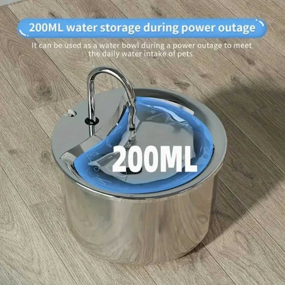 1 stainless steel cat water dispenser 6763 ounce automatic pet water dispenser with ultra quiet pump USB power supply M251204