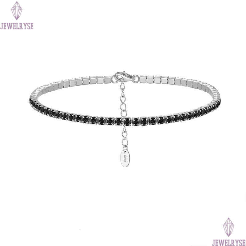 2mm diamond tennis bracelet designer woman 925 sterling silver chain white green black zirconia charm gold bracelets womens luury jewelry mother frien