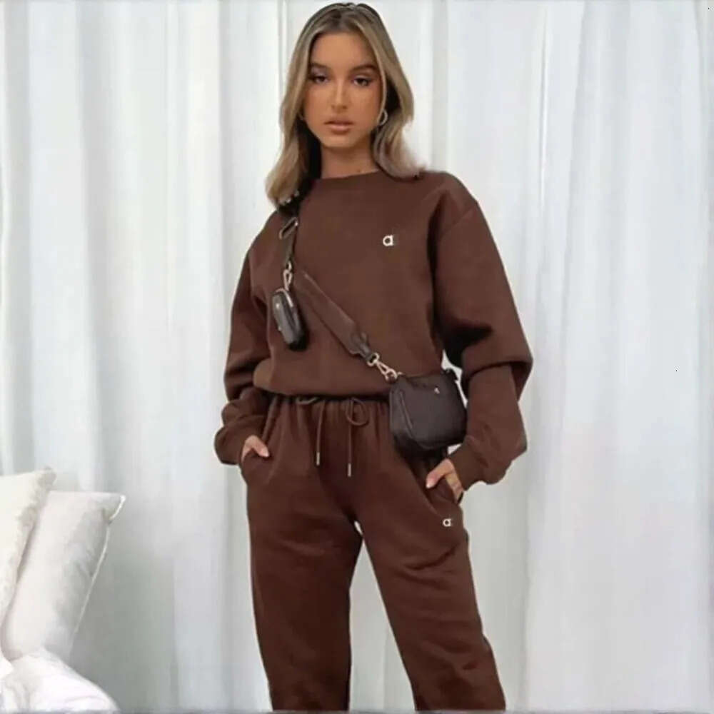 Alonessitys Tracksuit Women Yoga Clothes Sets Half Zipper Hoodie And Pants For Winter Outings Best-Selling Innerwear Special Bundle Women Clothes C61