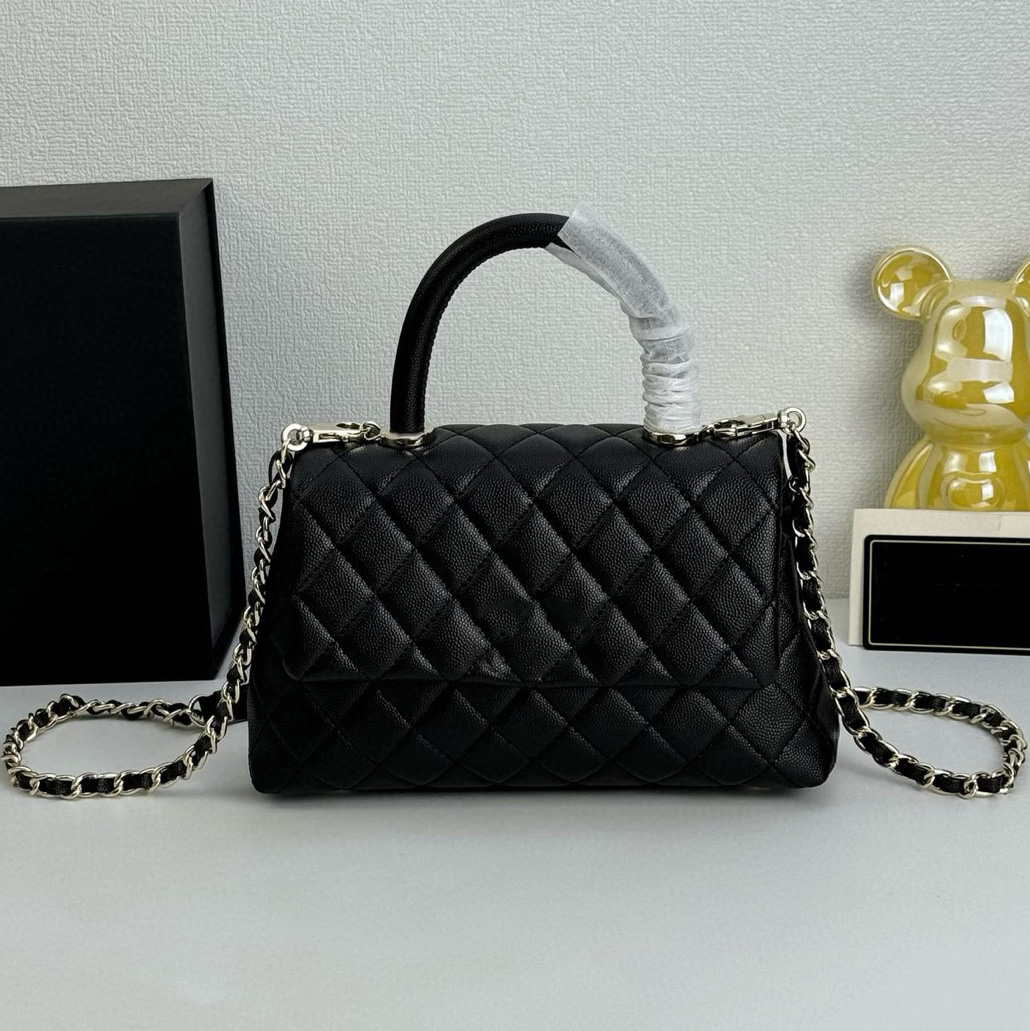 Crossbody Bag Shoulder Bag Designer Black Purse Handbags with Light Gold Buckle Cross Body Bags Luxury Purses Hand Bag Guangzhou Leather Designer Handbag