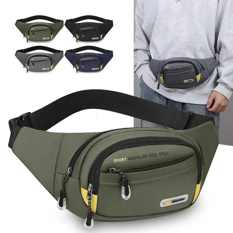Mens Large Capacity Fitness Waist Pack Portable Anti Theft Ultra Thin Small Chest Bag Sports Outdoor Leisure Running Waist BagT251204