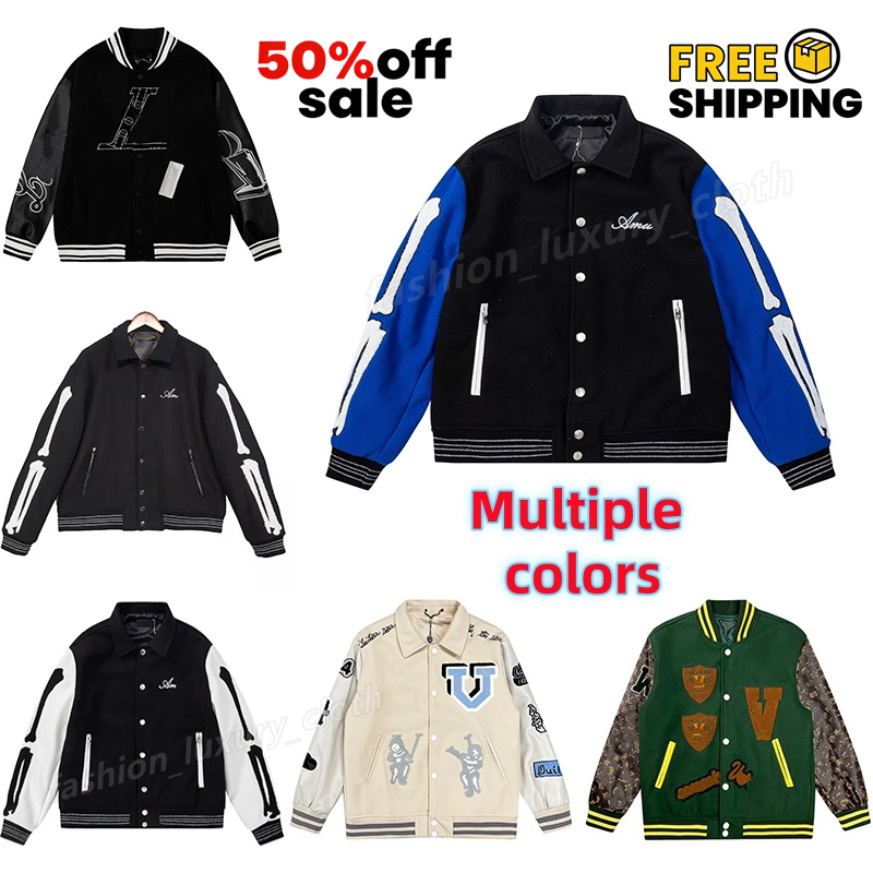 Varsity Baseball Coat Uniform Jacket Single Breasted Fashion Warm Jackets Loosen Fit Couples Women Men Designer Clothing M-XL