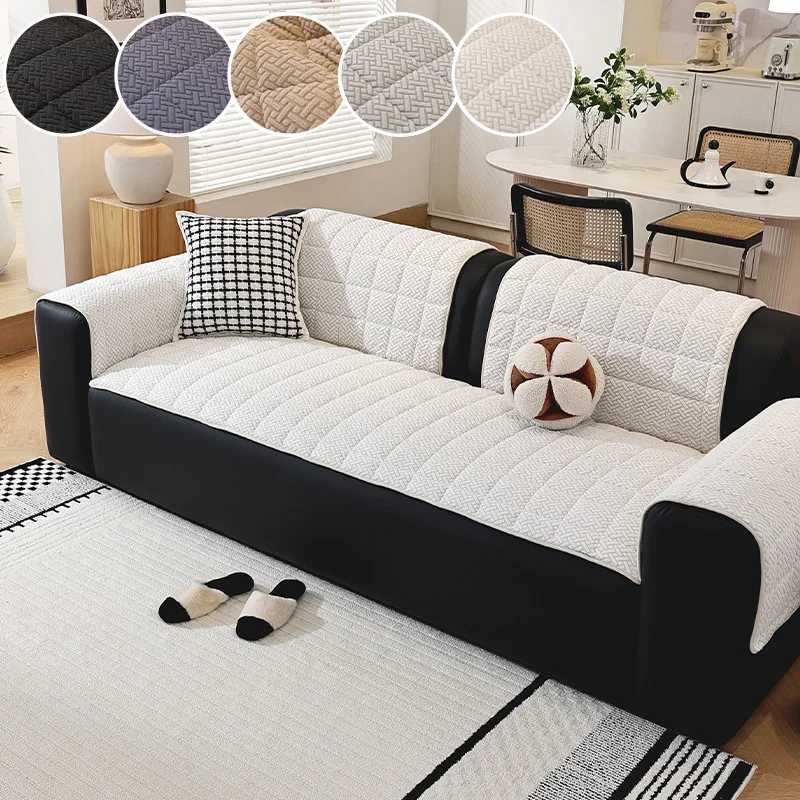 1PC-Winter plush sofa cushion anti slip cushion for autumn and winter simple and popular sofa cushion for living room M251204 - view 3
