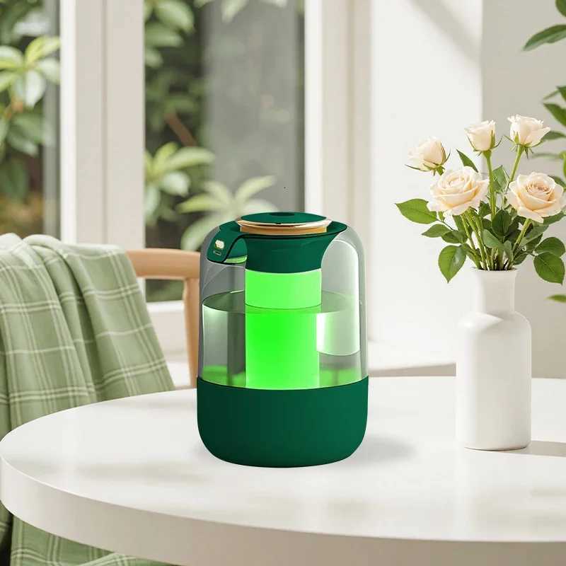 Double nozzle air humidifier desktop bedro humidifier large spray aratherapy hine atmosphere colorf lamp purifier C251204