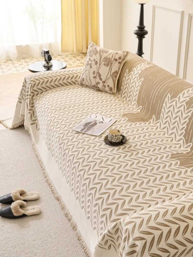 2025 Coffee Brown Sofa Blanket All in One Chenille Full Cover Cat-Proof for L Shape 2/3/4 Seater M251204 - view 7