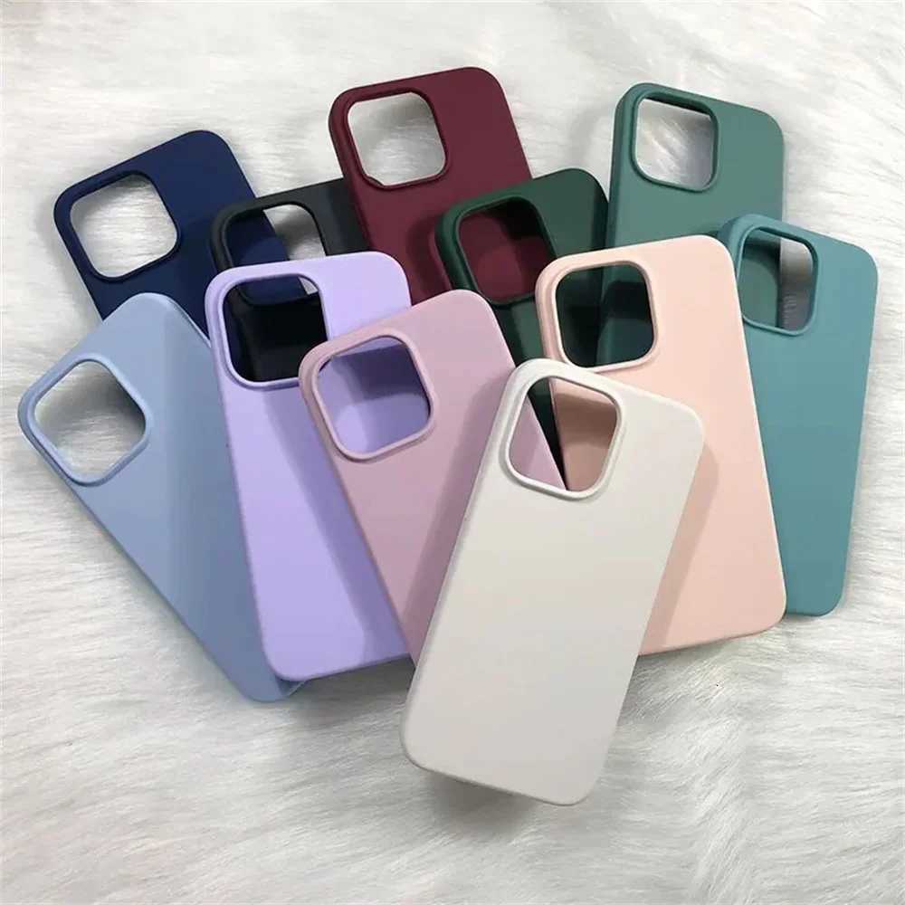 Shockproof Soft Simple Solid Color Phone Case For iPhone 15 13 14 15 Pro Max 12 13 Mini 11 Pro Max Resistant Protection Cover H251203
