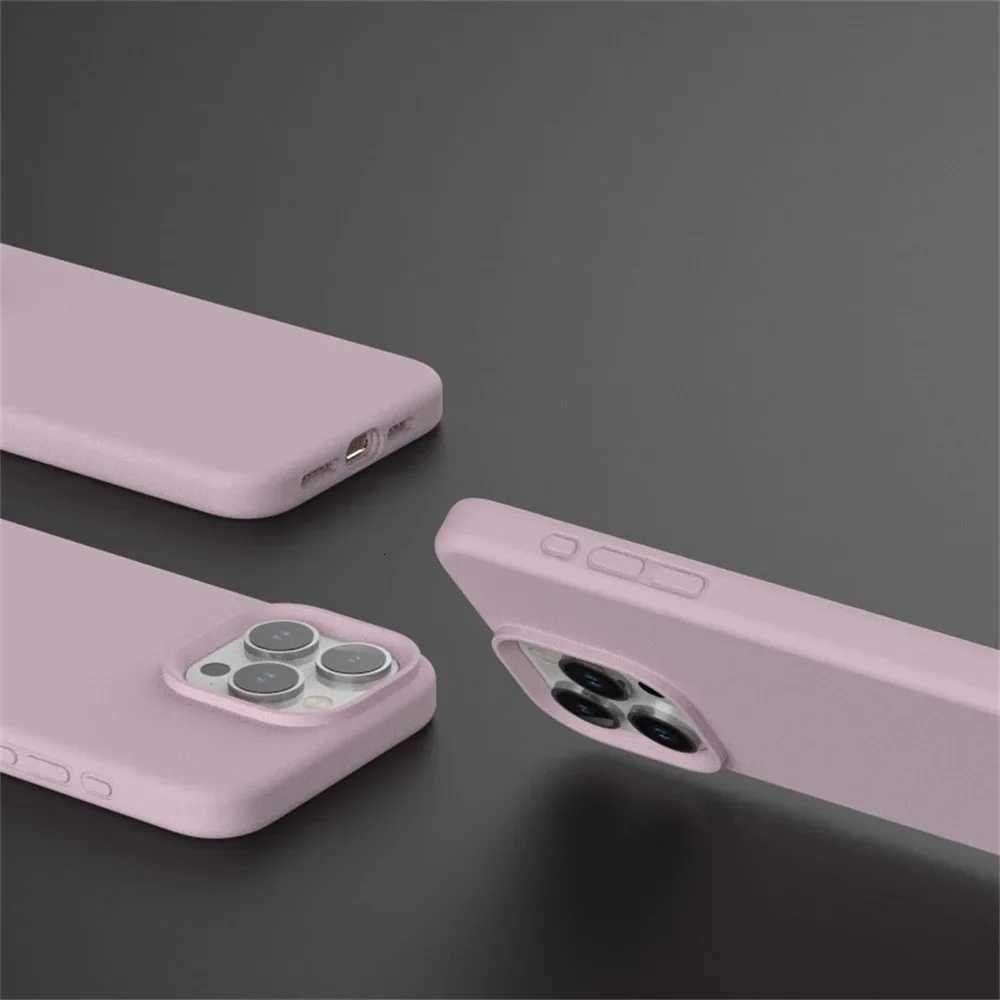 Shockproof Soft Simple Solid Color Phone Case For iPhone 15 13 14 15 Pro Max 12 13 Mini 11 Pro Max Resistant Protection Cover H251203