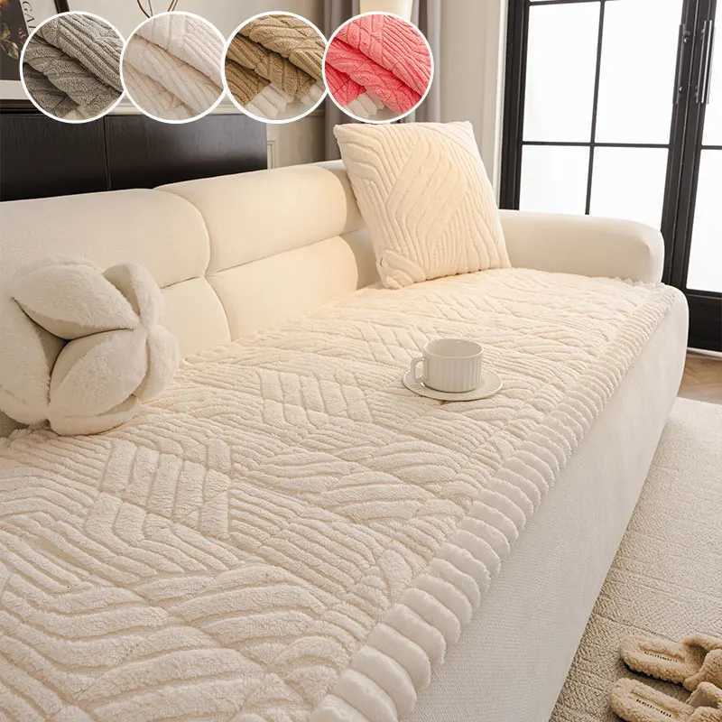 1PC-Thick winter sofa cushion for home use living room non slip cushion solid color sofa cushion M251204 - view 4