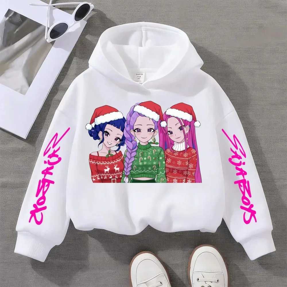 KPop Demon Hunter Christmas Childrens Sweater Autumn New Boys Girls Fashion Street Pullover Childrens Clothing entry luxW251204