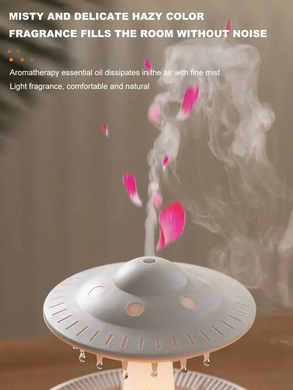 Aierwill ufo Air Humidifier trasonic Aratherapy Diffusers Mist Maker Fragrance Essential Oil Ara Difusor Remote control C251204