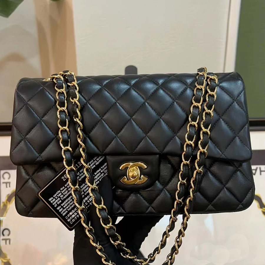 Designer bags chanelll bag Shoulder bag High quality With box Bag Plaid Flap Caviar Handbag Gold Silver Chain Leather Double Letter Gold Buckle Luxury women's bags