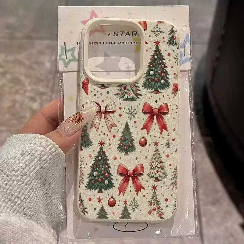 Christmas Tree Red Bow Phone Case Phone Case For iPhone 17 16 15 14 Pro Max 13 12 11 XS X XR 7 8 Plus 16e 17 Air Soft TPU Cover H251203