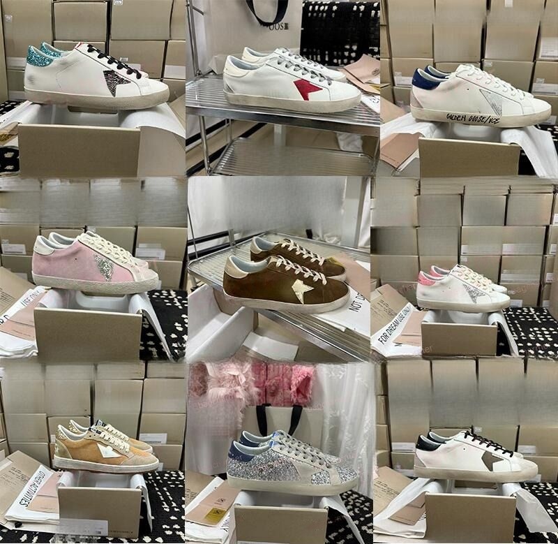 Star Sneakers: Women's Designer Mid-Top Shoes gosse Sneakers Goldenstar Casual Shoes Ball-Star Dirty Loafers Goose Fashion Running Shoe Italy white Platform Trainers
