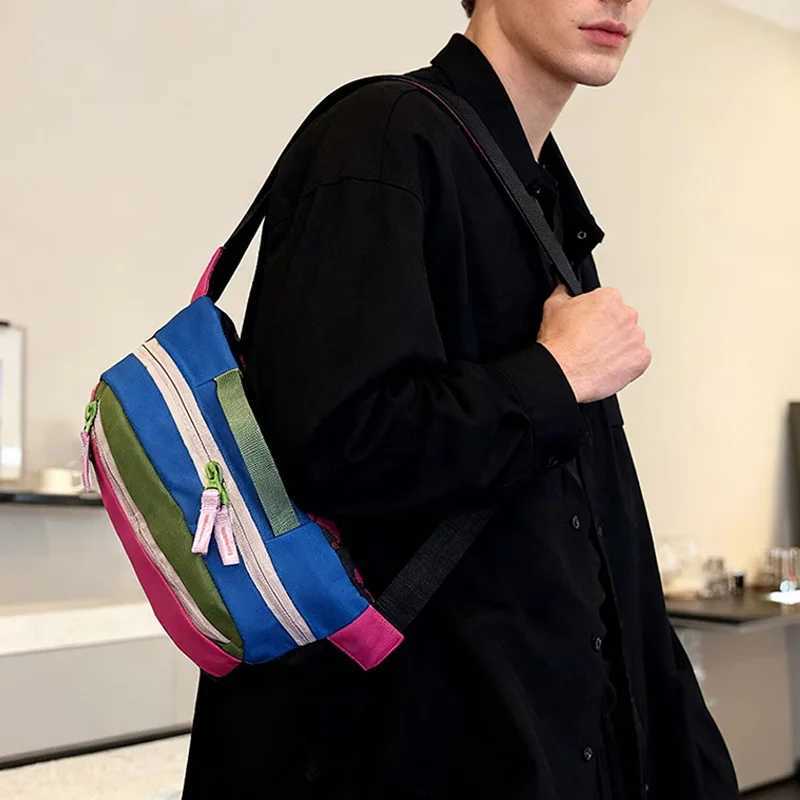 Dopamine Man Chest Bag Oxford Shoulder Messenger Bag New Fashion Chest Pack Multi-function Unisex Hip hop Waist Bag Phone pocketT251204