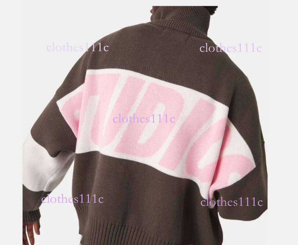 American Retro Harajuku Casual Warm Double Zipper Cardigan Women Hip-Hop Streetwear High Street Letter Embroidered Sweater Men