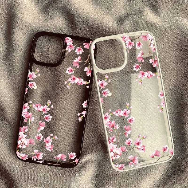 Magnolia Flower Phone Case For iPhone 17 16 15 14 11 13 12 Pro Max 7or 8 SE 17Air Plum Bloss Shockproof Clear Hard Cover H251203