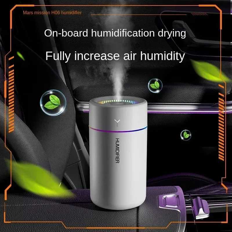 280ML Car Air Humidifier With Colorf Lights Ara Diffuser Essential Oils For He Bedro Off Silent trasonic Mist C251204