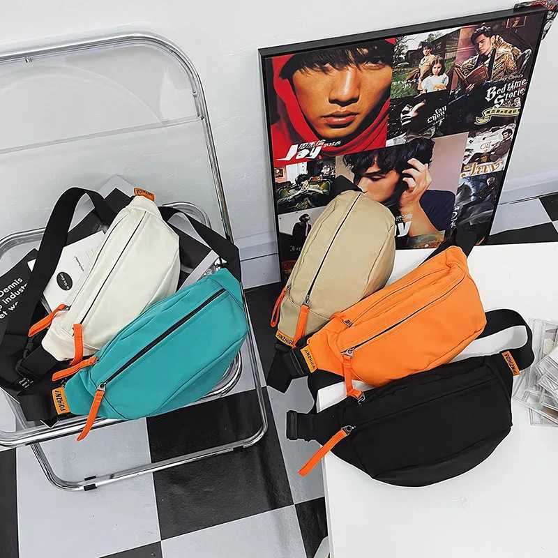 Casual Trend Waist Bag Hip pack Street style Women Belt Bags Large capacity Nylon Waist packs Unisex Hip hop Crossbody Chest BagT251204