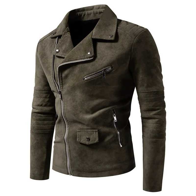 Clothes for Man Stylish Formal Leather Jacket Man Cool Leather Jacket Man Mens Zipper Jacket Man Retro Leather JacketsT251204