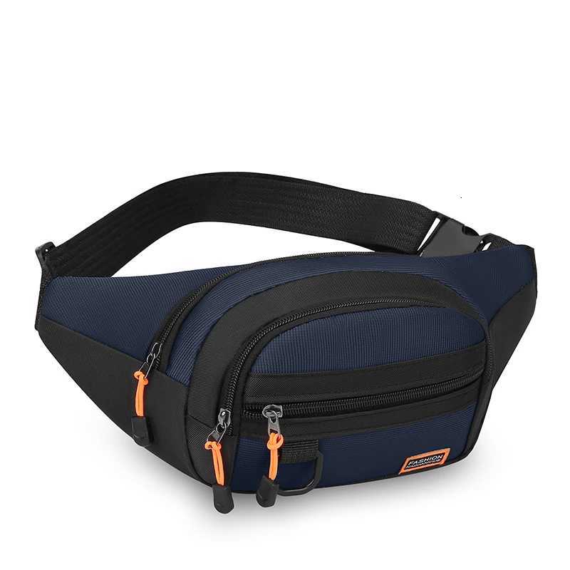 Adjustable waist bag sports black Unisex design suitable for running and outdoor activities - safe storage of mobile phonesT251204