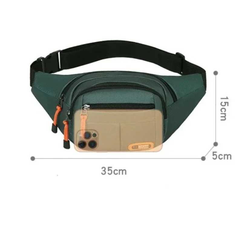 Oxford Waterproof Mobile Waist Bag for Men Women Multifunctional Large Capacity Fanny Pack Wear-resistant Rioneras Para HombreT251204