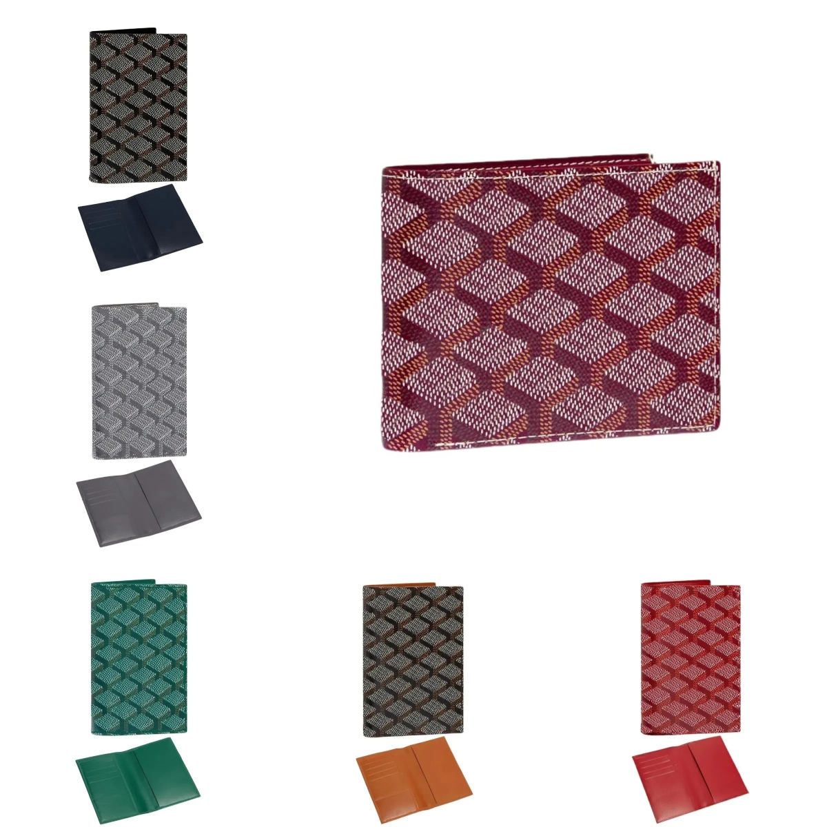 With Box Designer Wallet Men Women Leather Card Holder Designer Wallet Luxury Bag Coin Purse Passport Pouch ID Case Wallets