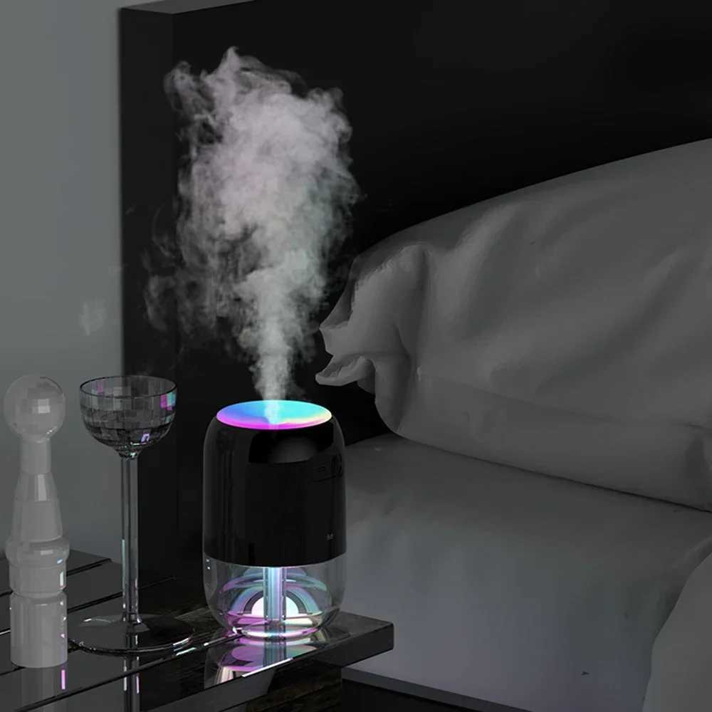Colorf Cool Mist Mini Humidifier 300ml USB Personal Desktop Humidifiers for Car Off He Travel Auto Shut-Off 2 Mist Modes C251204