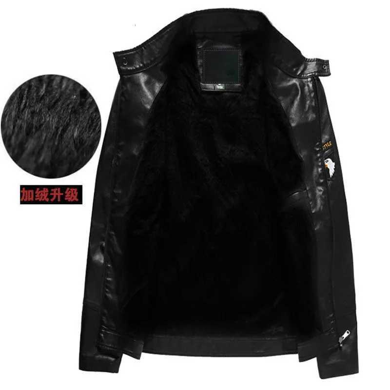 Cross border leather jacket mens youth mens thin coat slim fit plus size spring mens motorcycle leather jacketT251204
