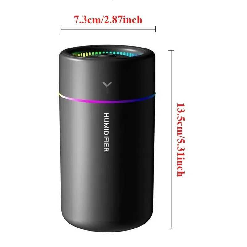 280ML Car Air Humidifier With Colorf Lights Ara Diffuser Essential Oils For He Bedro Off Silent trasonic Mist C251204